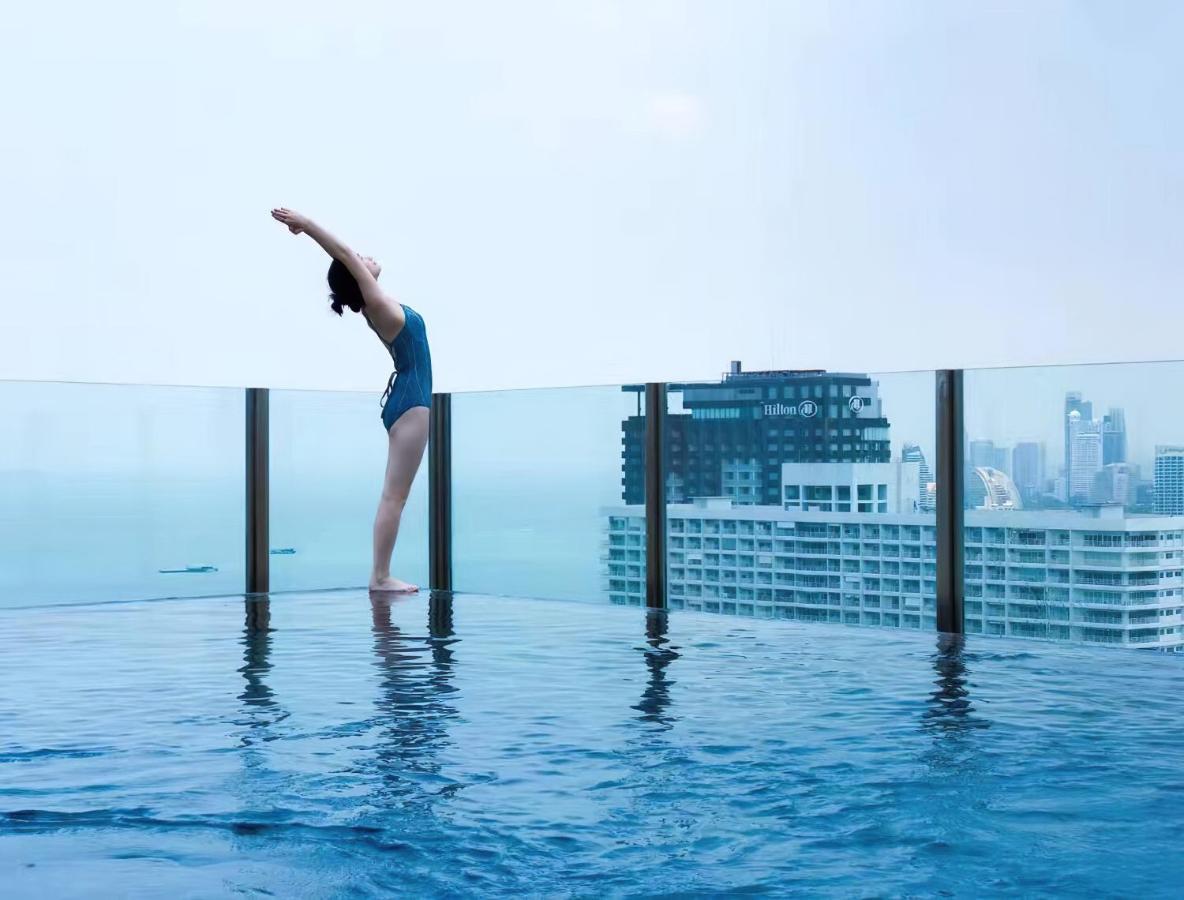 Amazing Infinity Pool Condo Next To The Beach Pattaya Esterno foto